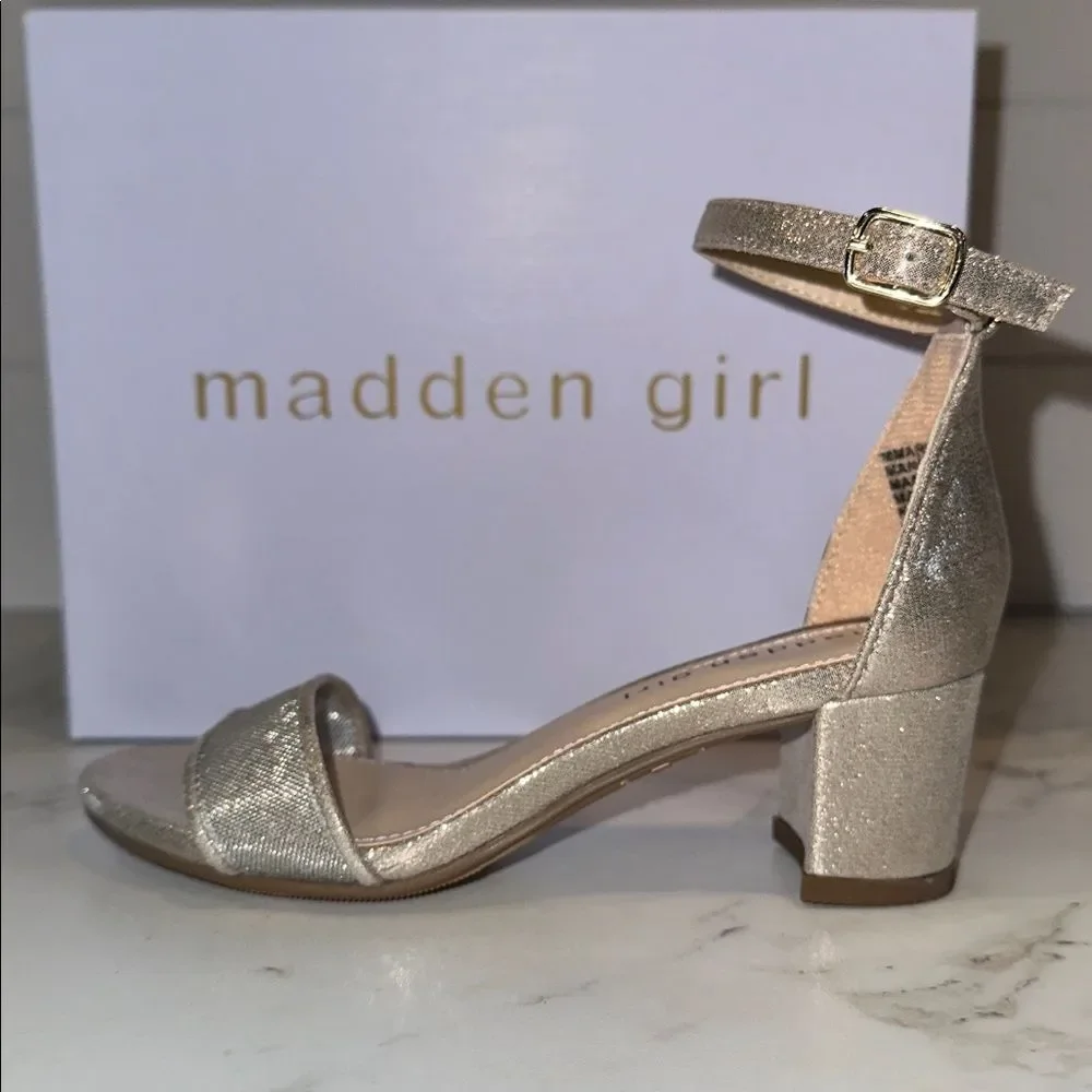 Madden Girl MMARISA Gold Mesh Heels NEW Size 13 Easter Church Wedding